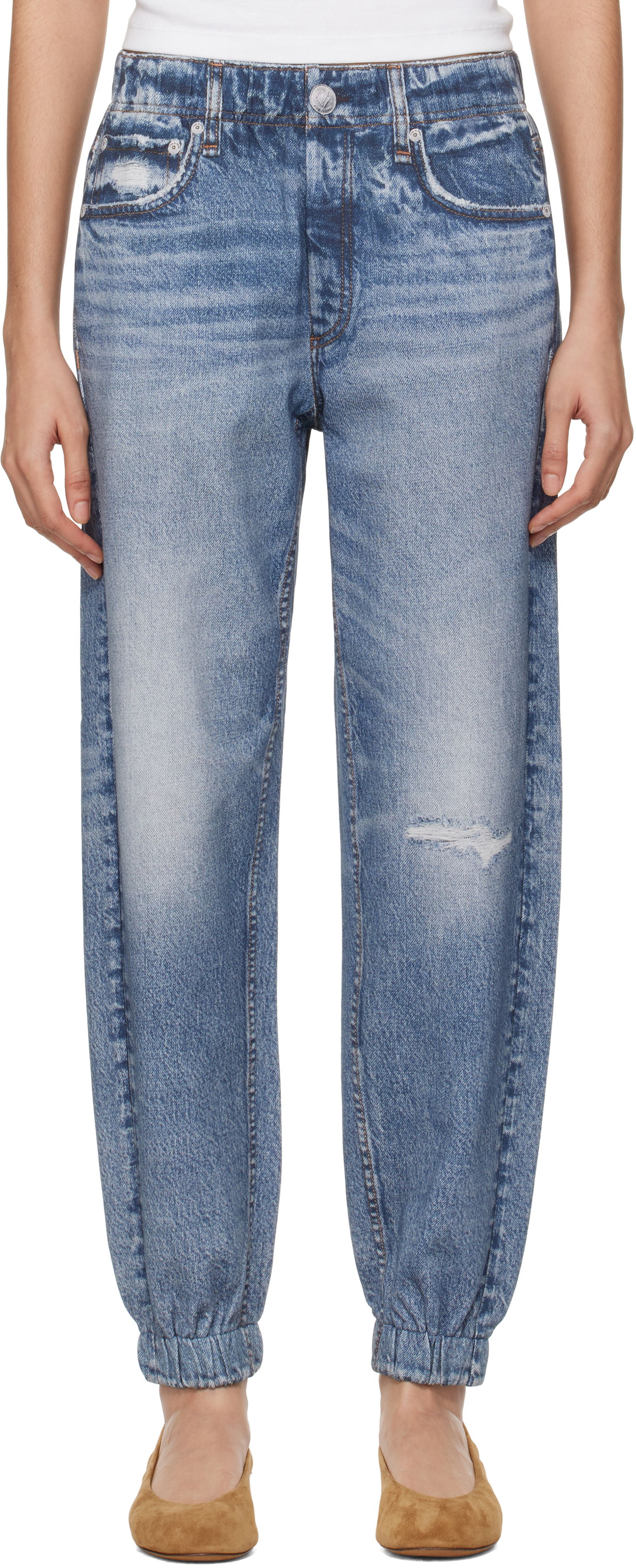 Jeans rag & bone Miramar Terry Jogger Lounge Pants Plava | WCW23F70008200, 0