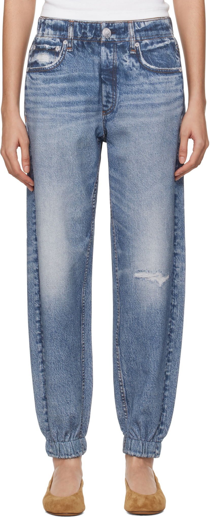 Jeans rag & bone Miramar Terry Jogger Lounge Pants Plava | WCW23F70008200