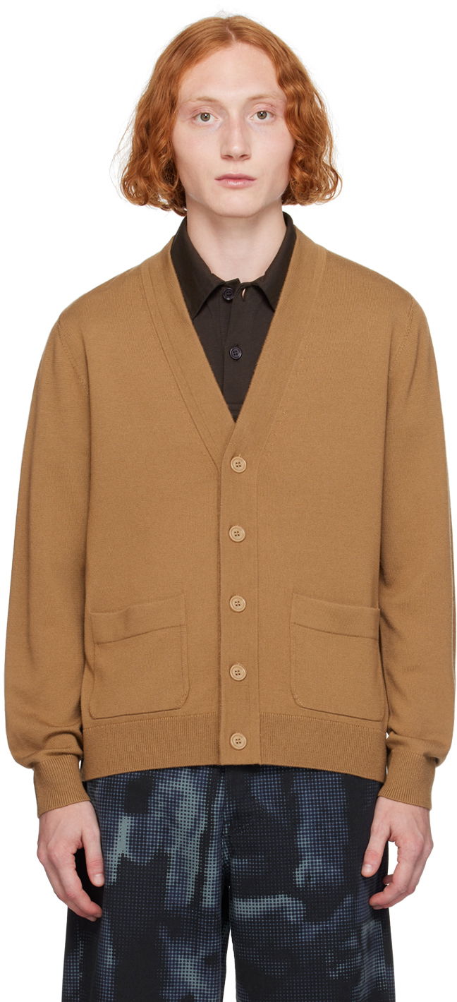 Džemper Dries Van Noten Brown Merino Wool Cardigan Bež | 242-021206-9700