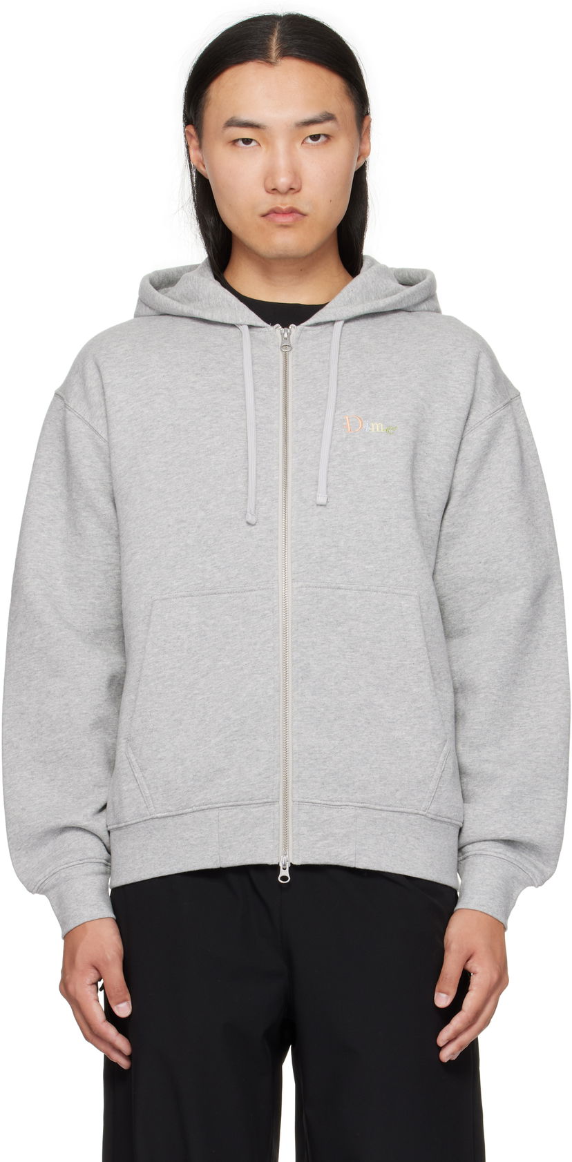Dukserice Dime Dime Friends Zip Hoodie Siva | DIMEFA2552GRY