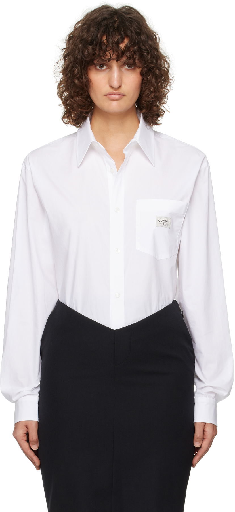 Košulja Coperni Poplin Shirt Bodysuit Bijela | COPCH45F2010