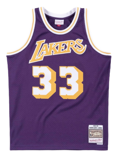 Dres Mitchell & Ness Los Angeles Lakers Kareem Abdul-Jabbar Swingman Jersey Ljubičasta | SMJYAC18109-LALPURP83KAB