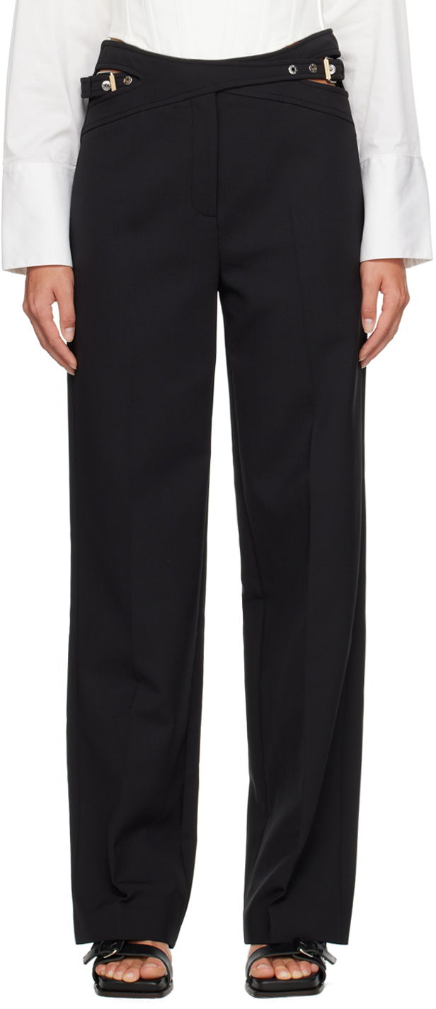 Hlače Dion Lee High-Waisted Dress Trousers Crna | C2065P22