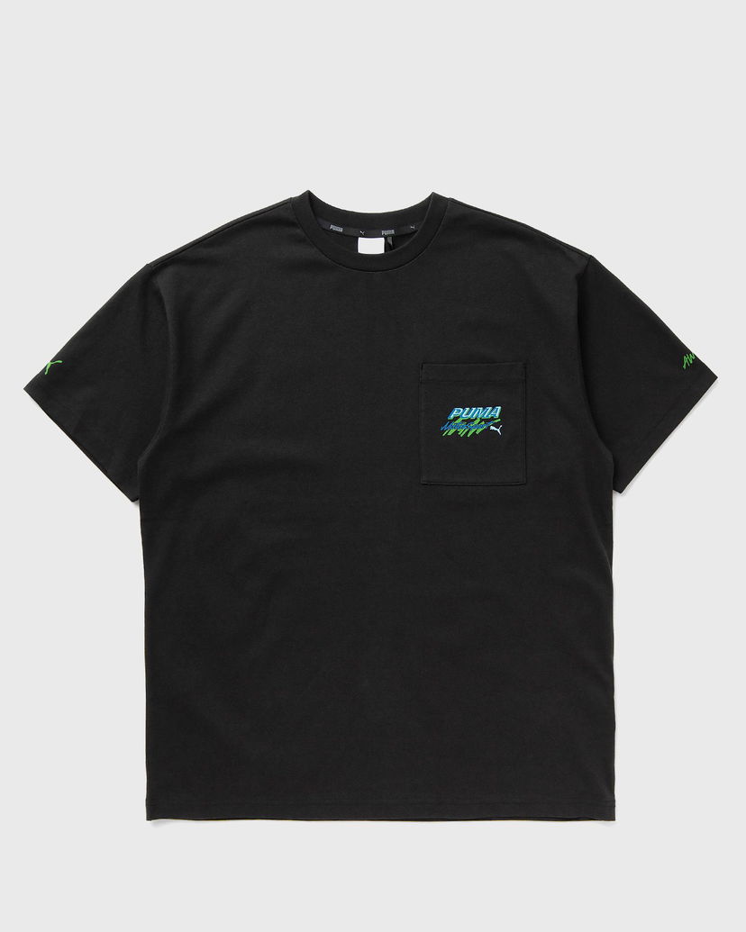 Majica kratkih rukava Puma Pocket Tee with Graphic Print Crna | 632012-01