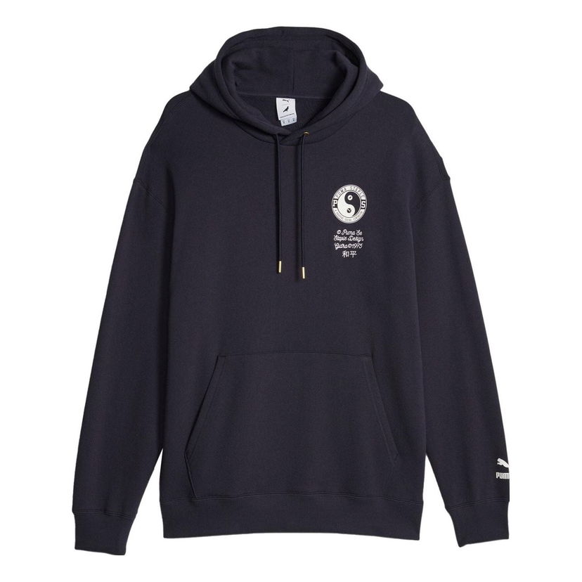 Dukserice Puma Men's Staple Graphic Hoodie Tamnoplava | 622202-16
