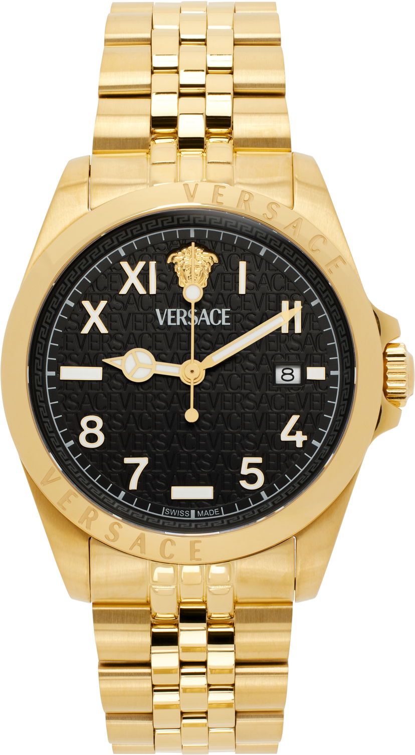 Satovi Versace Gold-Tone Anteo Watch Metalik | VE9H00624