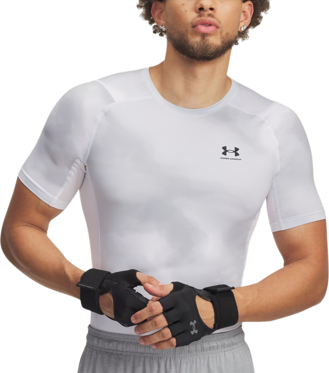 Majica kratkih rukava Under Armour HG Armour Printed Short Sleeve T-Shirt Bijela | 1383321-101, 0