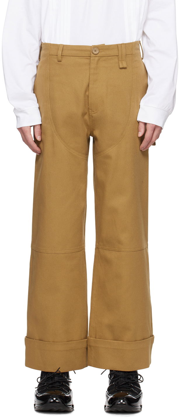 Hlače Simone Rocha Simone Rocha Four-Pocket Wide-Leg Trousers Smeđa | 4101 1074