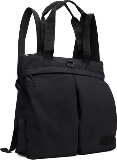 Ruksak BOSS Hugo 3D Logo Patch Tote Backpack Crna | 50551789, 1