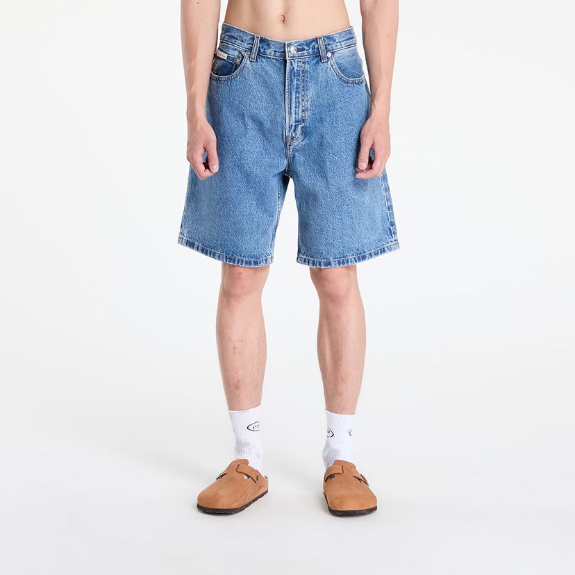 Kratke hlače CALVIN KLEIN Calvin Klein Jeans 90S Mid Stone Shorts Plava | LV04RB931G U1W