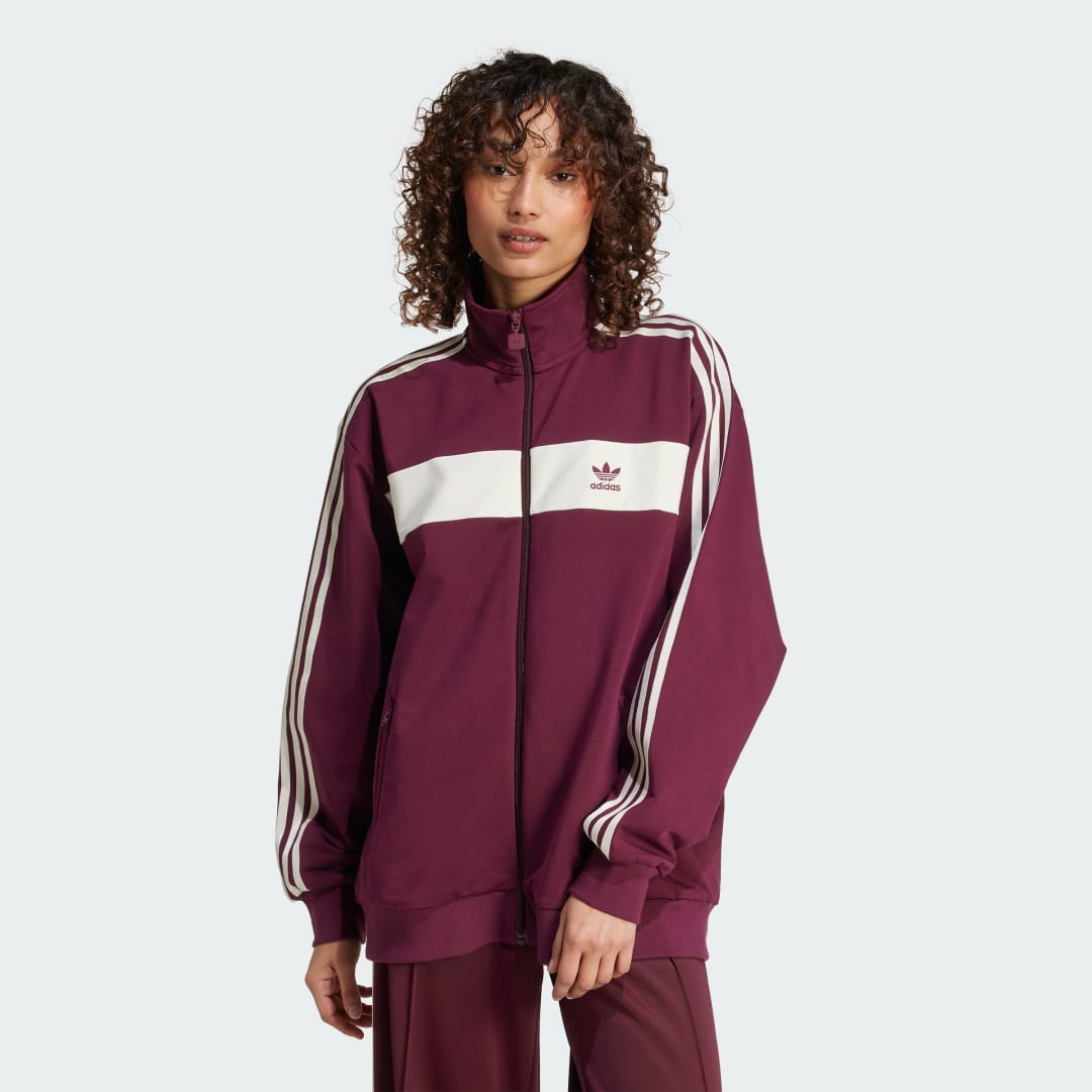 Vjetrovka adidas Performance Colorblock Track Jacket Tamnocrvena | KA7750, 0