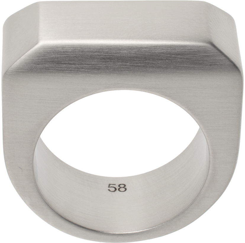 Prsten Rick Owens Rick Owens Beveled Ring Metalik | RJ0000052 MMT