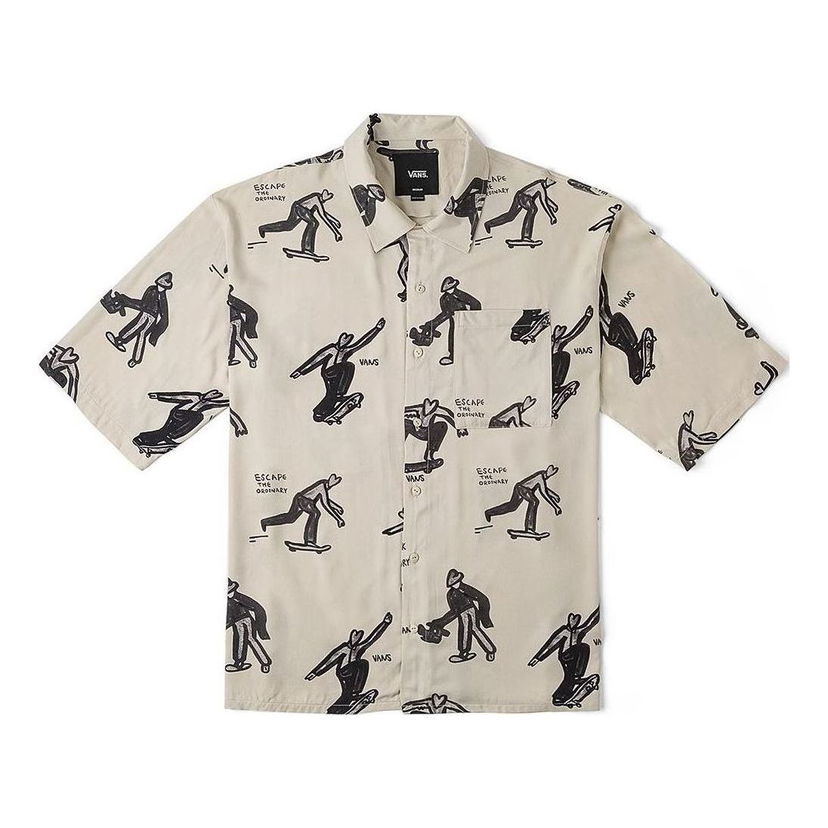 Košulja Vans Artist Collection Short-Sleeved Shirt Bež | VN000J2XDGG