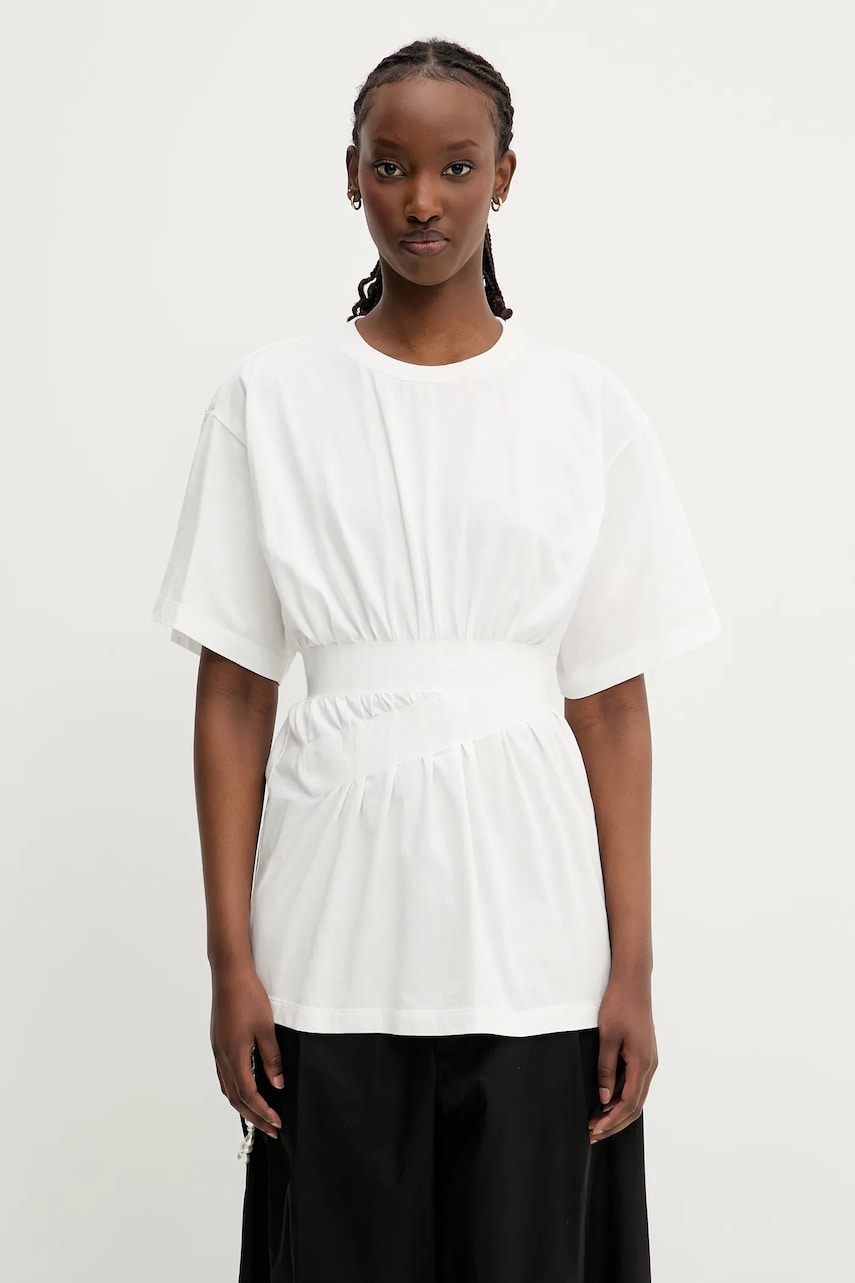 Majica kratkih rukava Maison Margiela MM6 Maison Margiela Women's Fitted T-Shirt Bijela | S52GC0335, 0