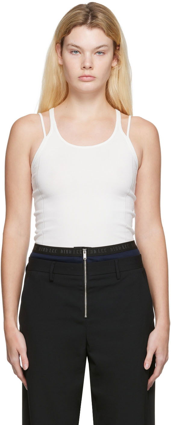 Majica bez rukava Dion Lee Density Tank Top Bijela | C7098P22