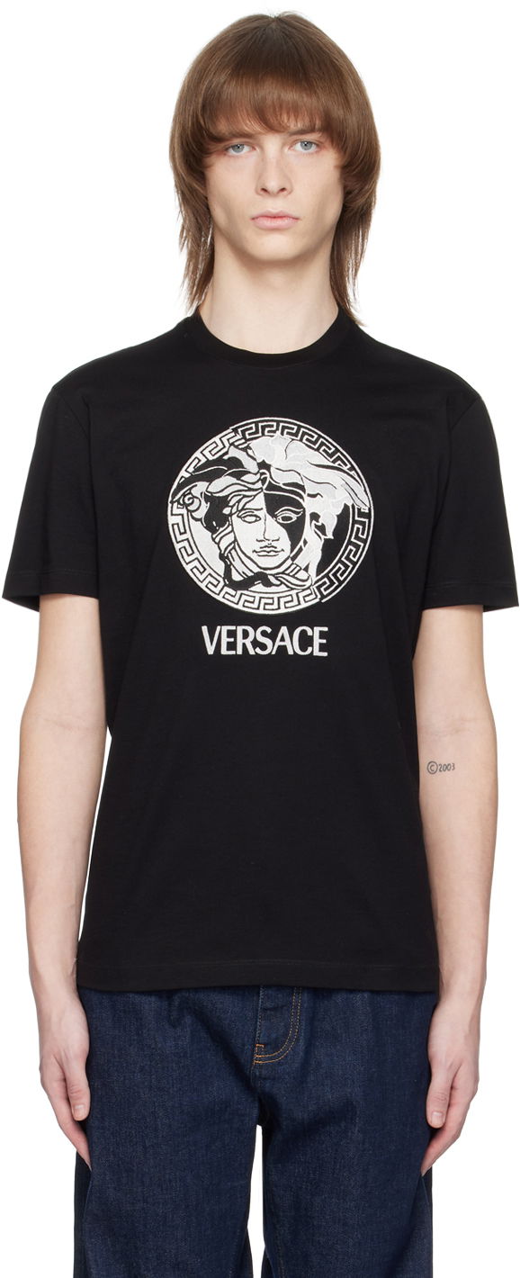 Majica kratkih rukava Versace Medusa T-Shirt Crna | 1006984 1A04967