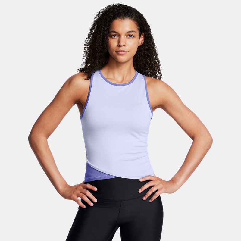Majica bez rukava Under Armour Breeze Asymmetric Training Tank Top Ljubičasta | 1383657-539