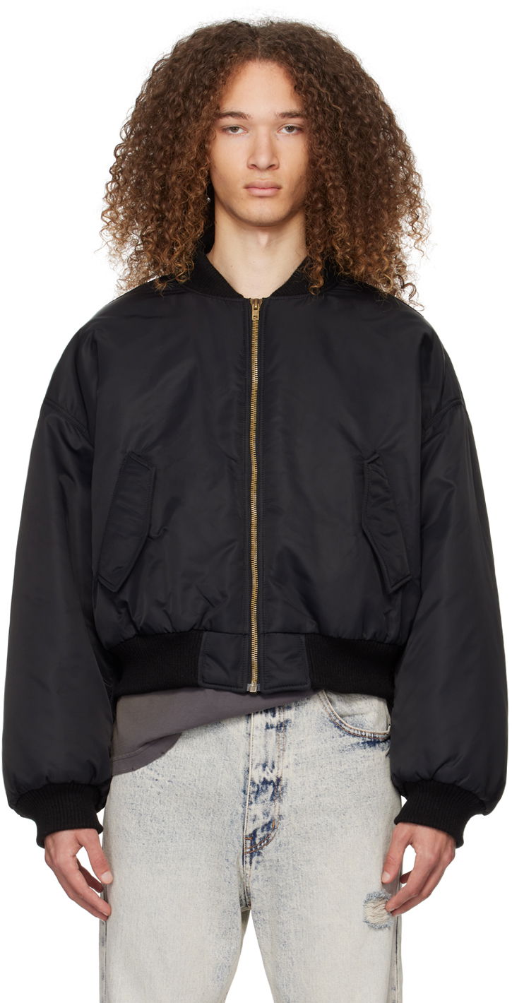 Bomber jakna We11done Puff Bomber Jacket Crna | WD-JP0-24-102-U-BK