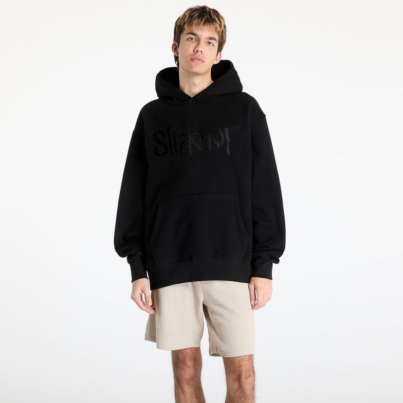 Dukserice Pleasures PLEASURES x Slipknot Debut Hoodie Crna | P25SK001 BLACK