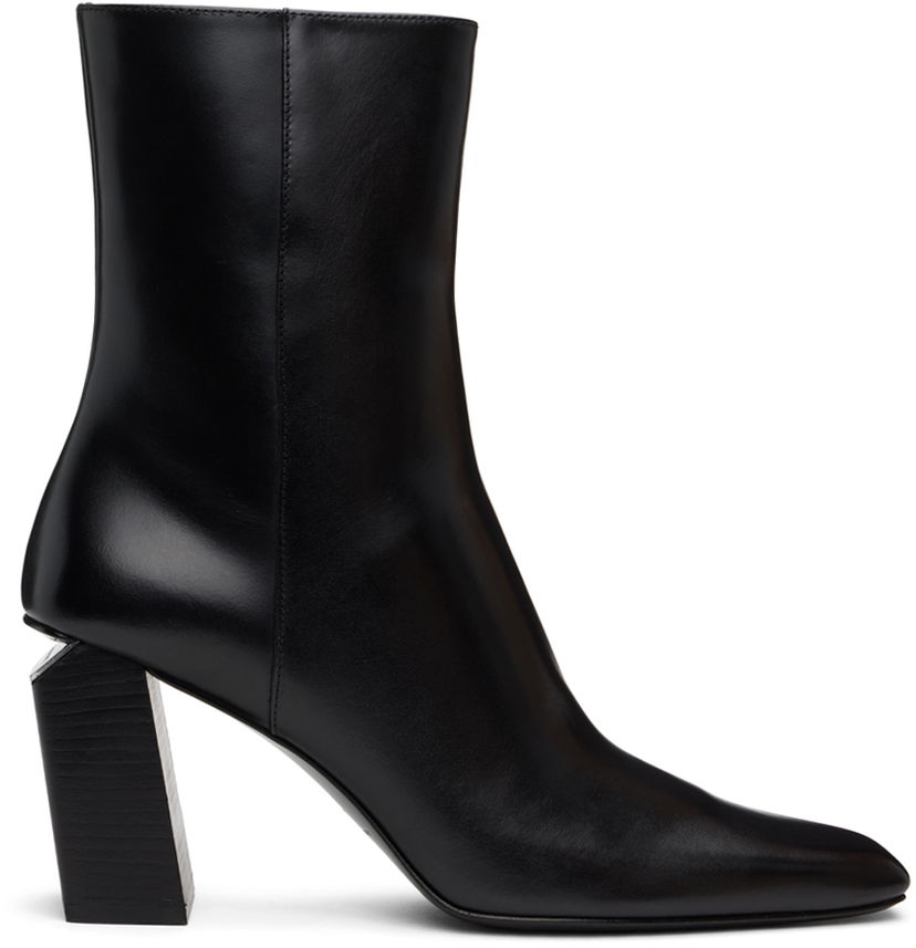 Tenisice i cipele Alexander Wang Toni 85mm Ankle Leather Boots Crna | 30324B009
