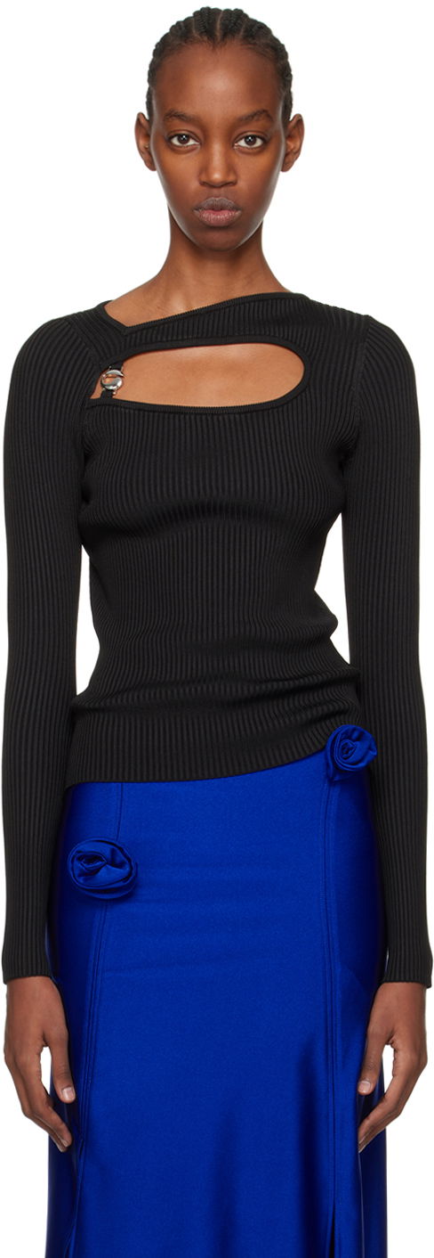 Džemper Coperni Coperni Cutout Long Sleeve Top Crna | COPML84600