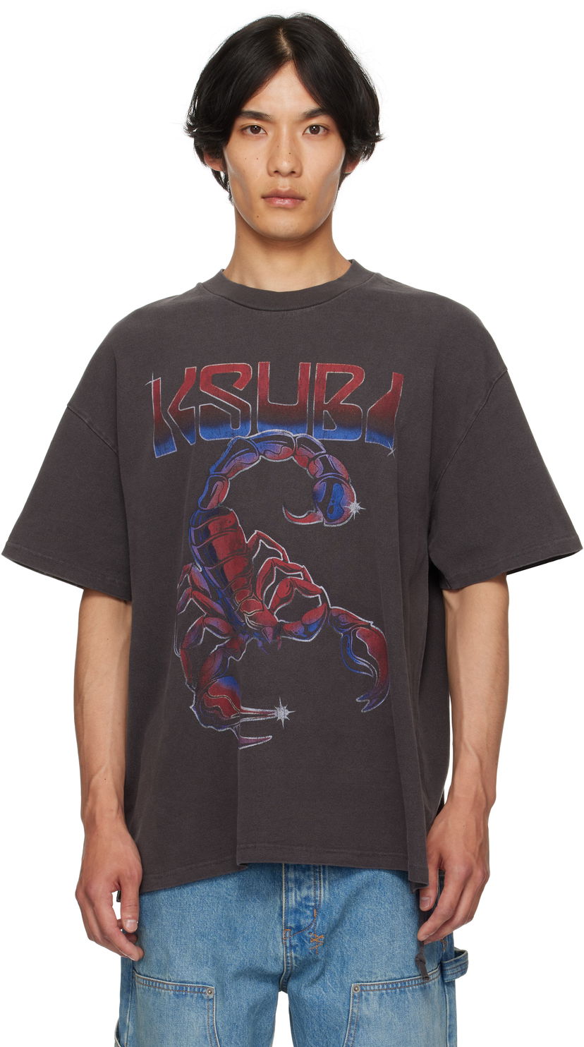 Majica kratkih rukava Ksubi Ksubi Venom Ekcess Graphic T-Shirt Crna | MPF25TE026
