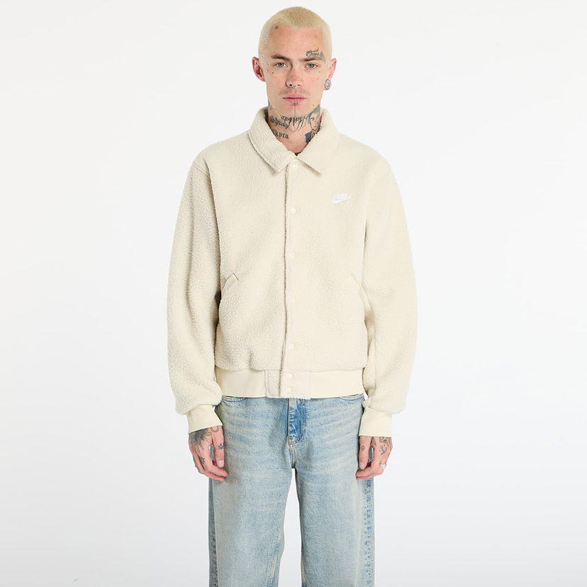 Jakna Nike Sportswear Club High-Pile Fleece Coaches Jacket Bež | HV1429-297