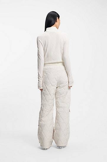 Cargo hlače BOSS Ski Quilted Water-Repellent Cargo Trousers Bijela | 50544382, 1