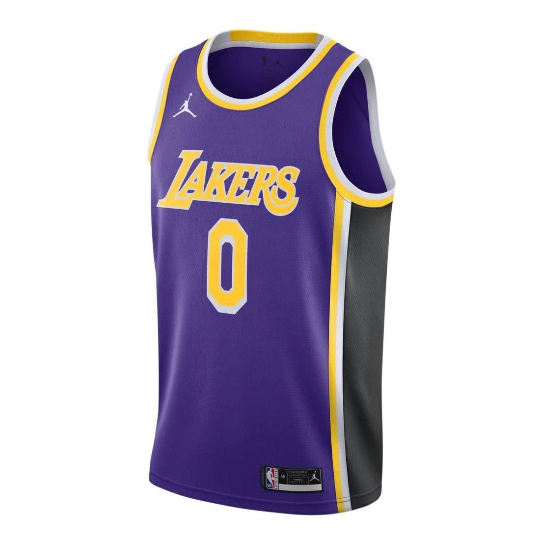 Dres Jordan Jordan NBA Lakers Kuzma 0 Retro Basketball Jersey Ljubičasta | CV9481-506, 0