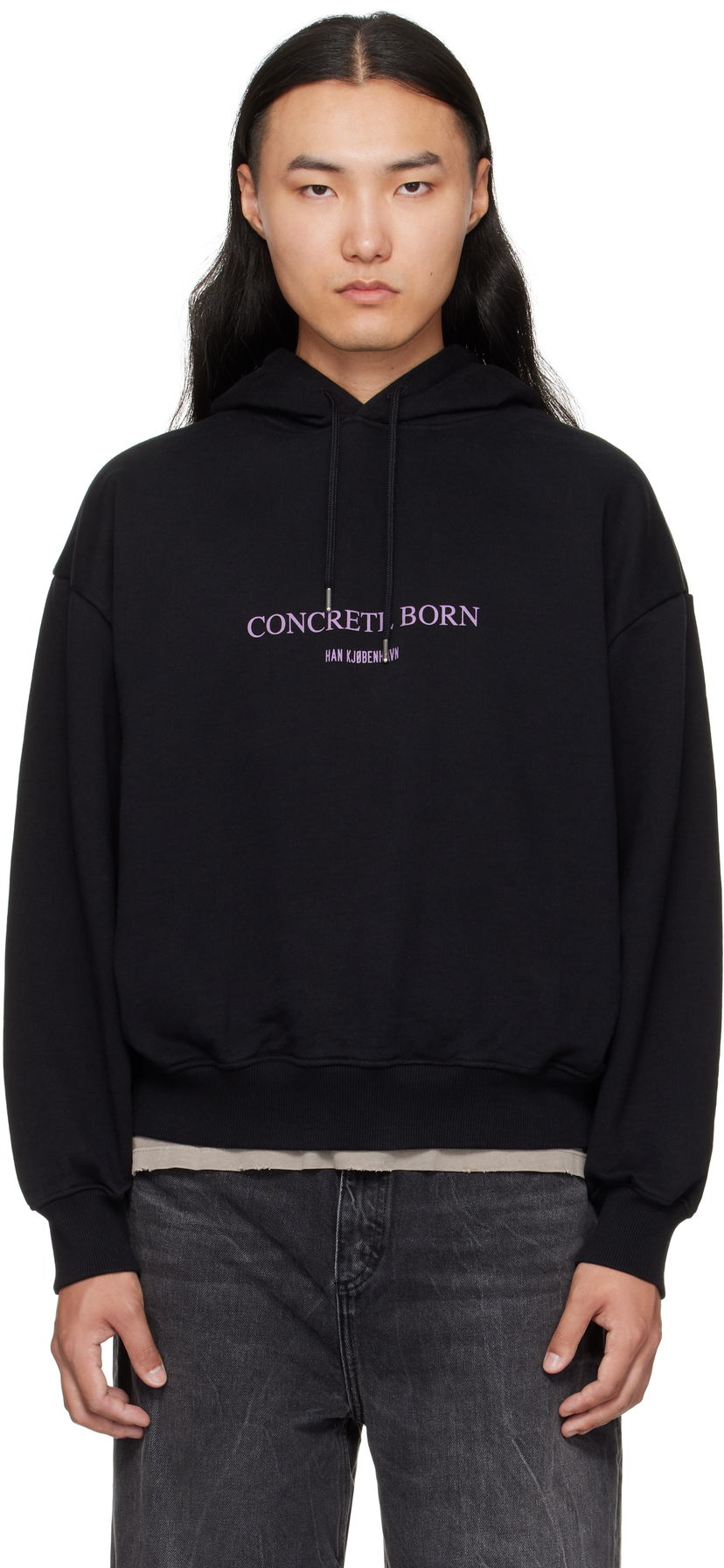Dukserice Han Kjøbenhavn Han Kjobenhavn Logo Oversized Hoodie Crna | M-134727