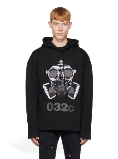 Dukserice 032C Mask Hoodie Crna | FW22-C-2040