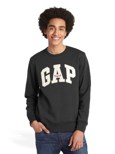 Džemper GAP Original Arch Crewneck Crna | 852079-07