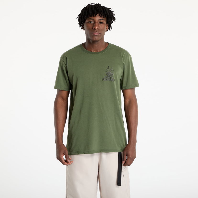 Majica kratkih rukava Horsefeathers Horsefeathers Reckless Tech T-Shirt Zelena | TM068A