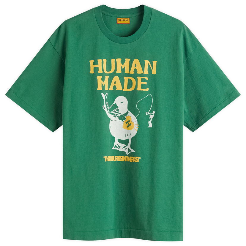 Majica kratkih rukava Human Made Human Made Fishing Duck Graphic Tee, Size Large Zelena | HM29TE026-GRN