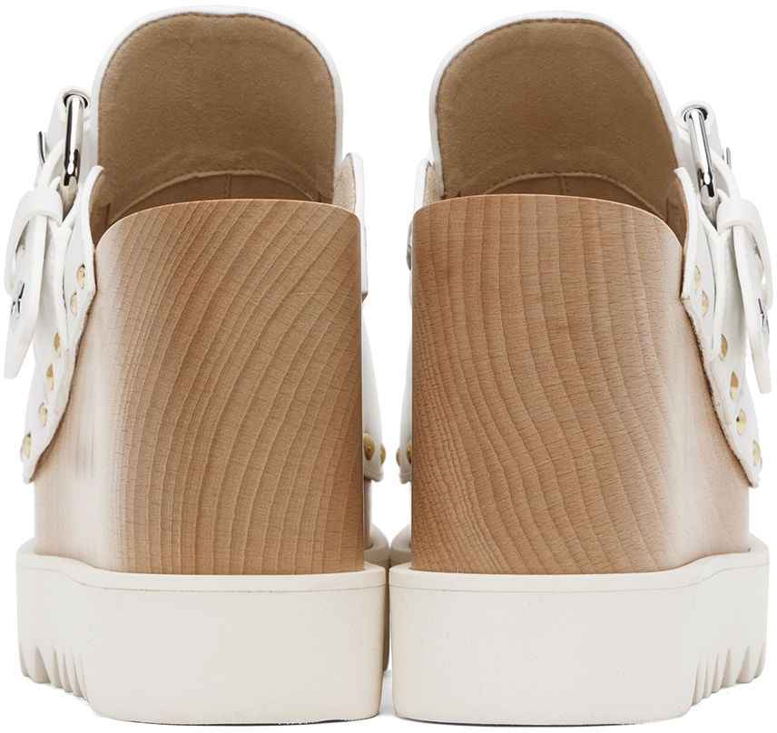 Tenisice i cipele Stella McCartney Elyse Star-Studded Slip-On Platform Clogs Bijela | 810426AP00P0, 1