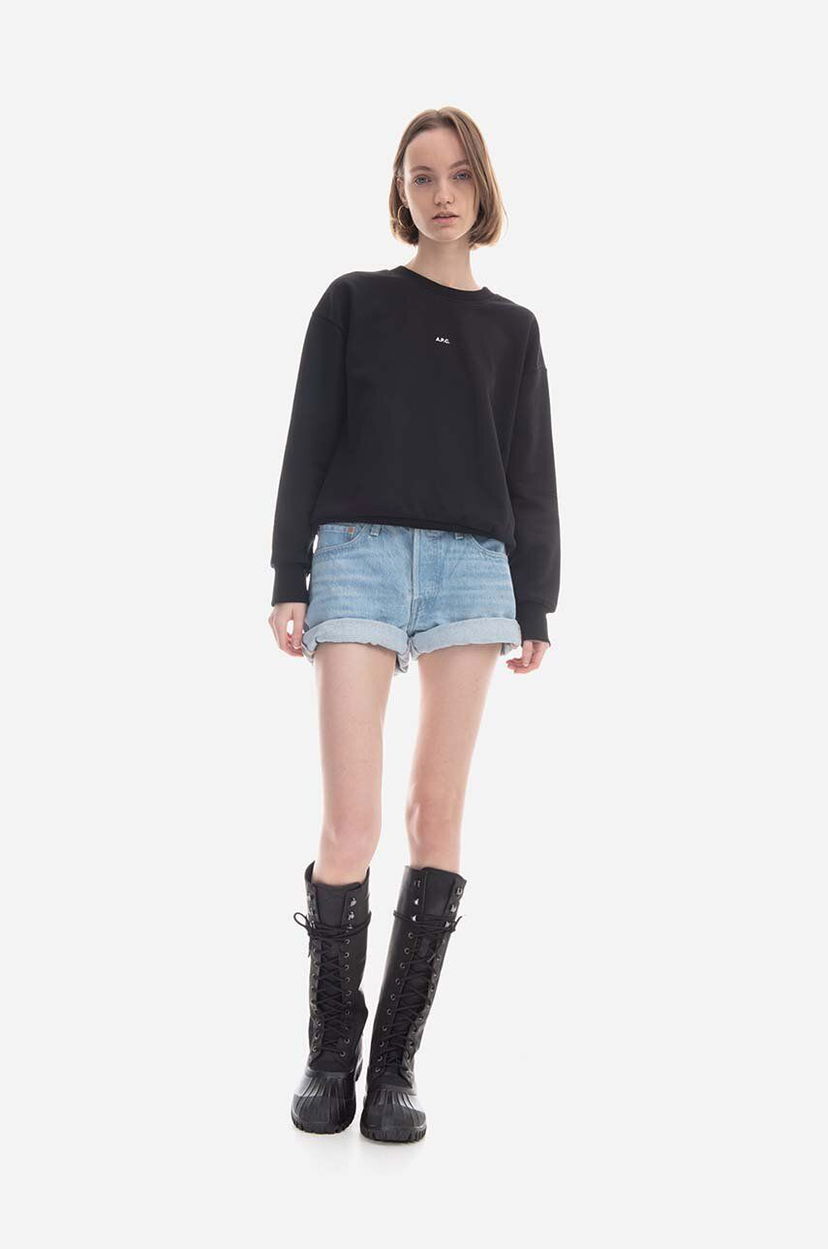 Dukserice A.P.C. Annie Sweatshirt Crna | COEIP.F27623