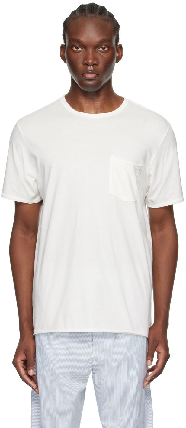 Majica kratkih rukava rag & bone Miles Pocket T-Shirt Bijela | MBC21PT0236N23