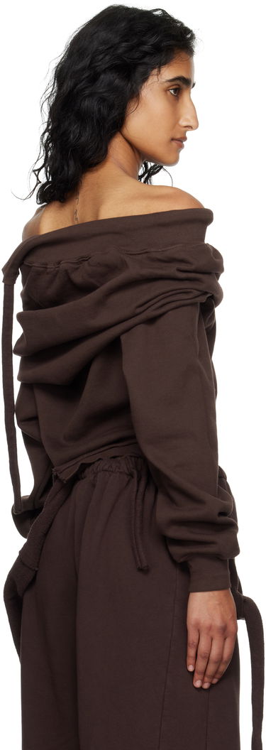 Džemper Ottolinger Ottolinger Off-Shoulder Slouchy Sweater Smeđa | 115-104615-01, 2