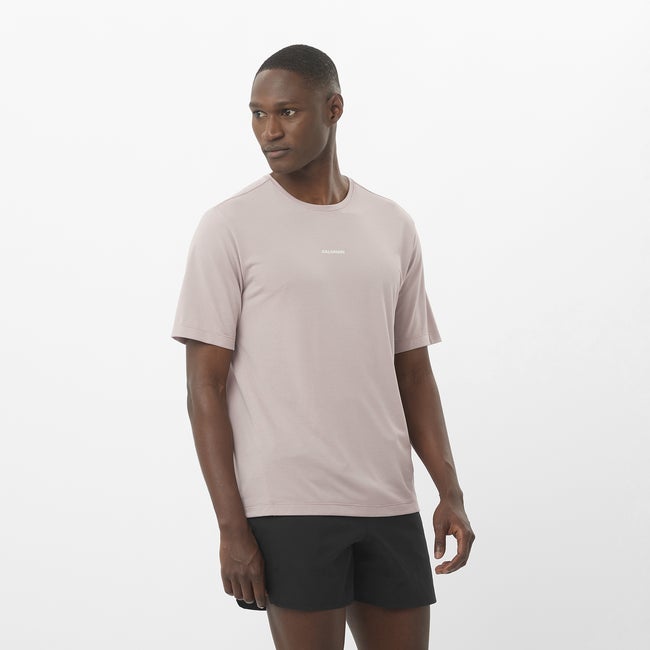 Majica kratkih rukava Salomon Shakeout Core T-Shirt Ljubičasta | LC2424100