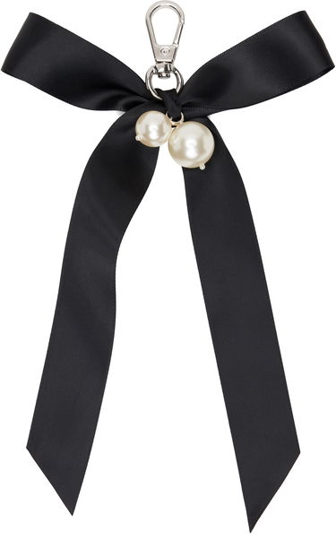 Privjesci za ključeve Simone Rocha Simone Rocha Bow Faux-Pearl Bag Charm Keychain Crna | KEYCHAIN3-M 0904, 1