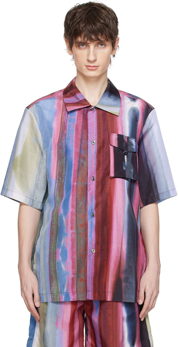 Košulja Feng Chen Wang Feng Chen Wang Bellows Pocket Short Sleeve Shirt Višebojno | FUS17SR15
