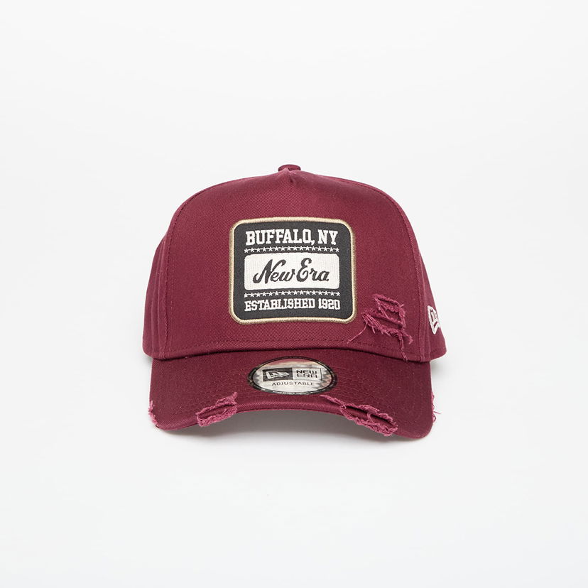 Kapa New Era New Era 9FORTY A-Frame Patch Distressed Cap Tamnocrvena | 60691085