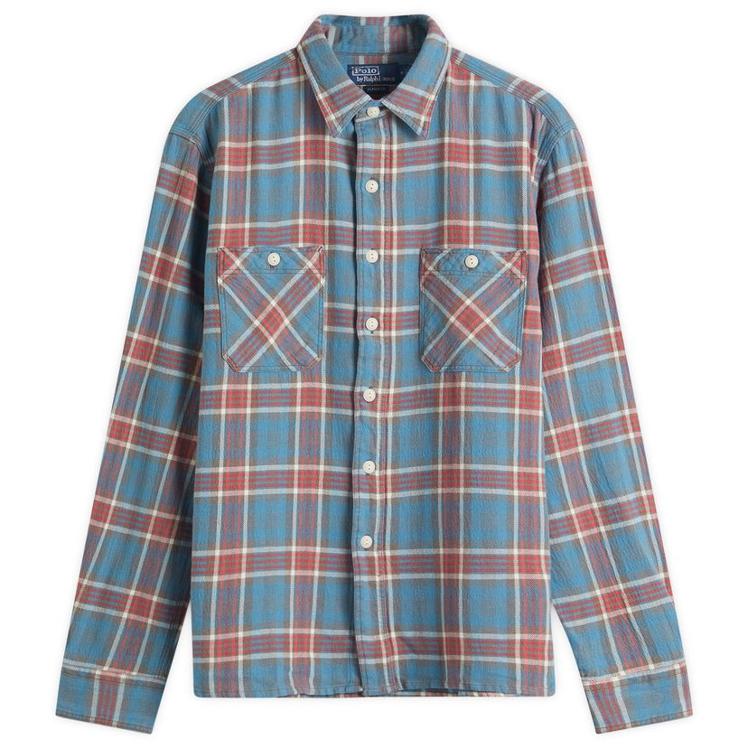 Košulja Polo by Ralph Lauren Polo Ralph Lauren Outdoor Flannel Shirt, Size Large Plava | 710966125001