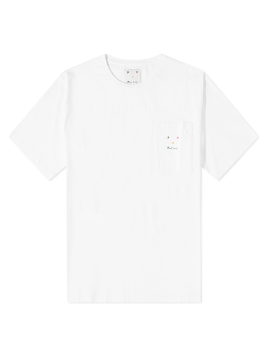 Majica kratkih rukava Pop Trading Company x Paul Smith Embroidered Tee Bijela | M1R-139Y-KP3909