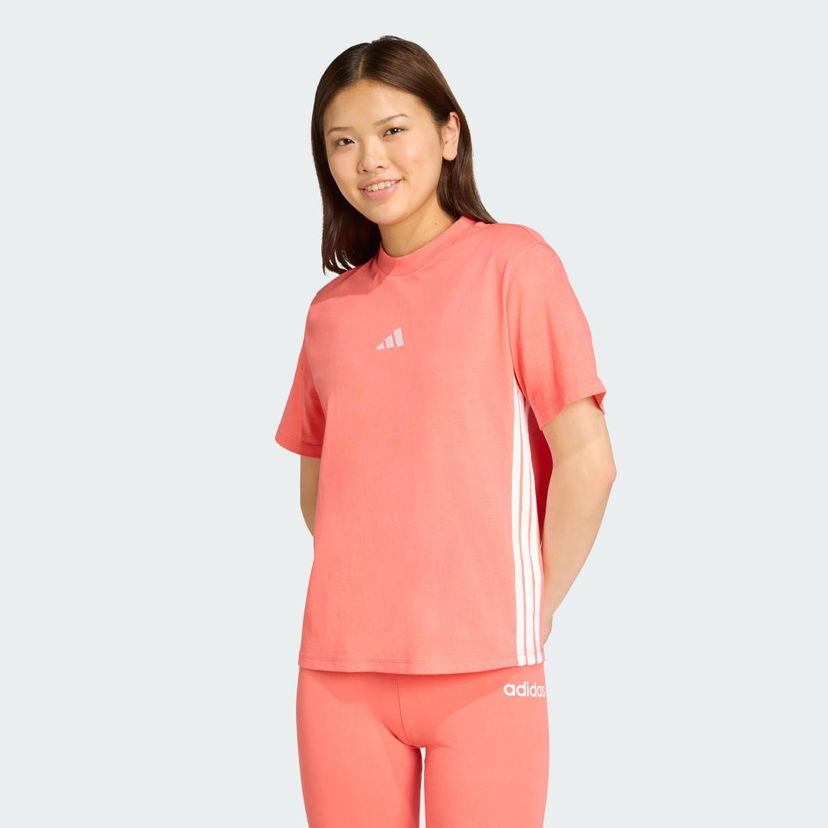 Majica kratkih rukava adidas Performance Essentials 3-Stripes Tee Ružičasta | KE4377