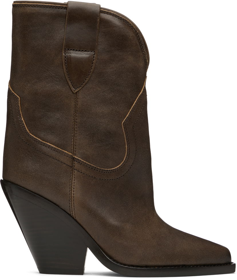 Odjeća ISABEL MARANT Isabel Marant Leyane Ankle Boots Smeđa | 24HBO0004FA-B4A23S