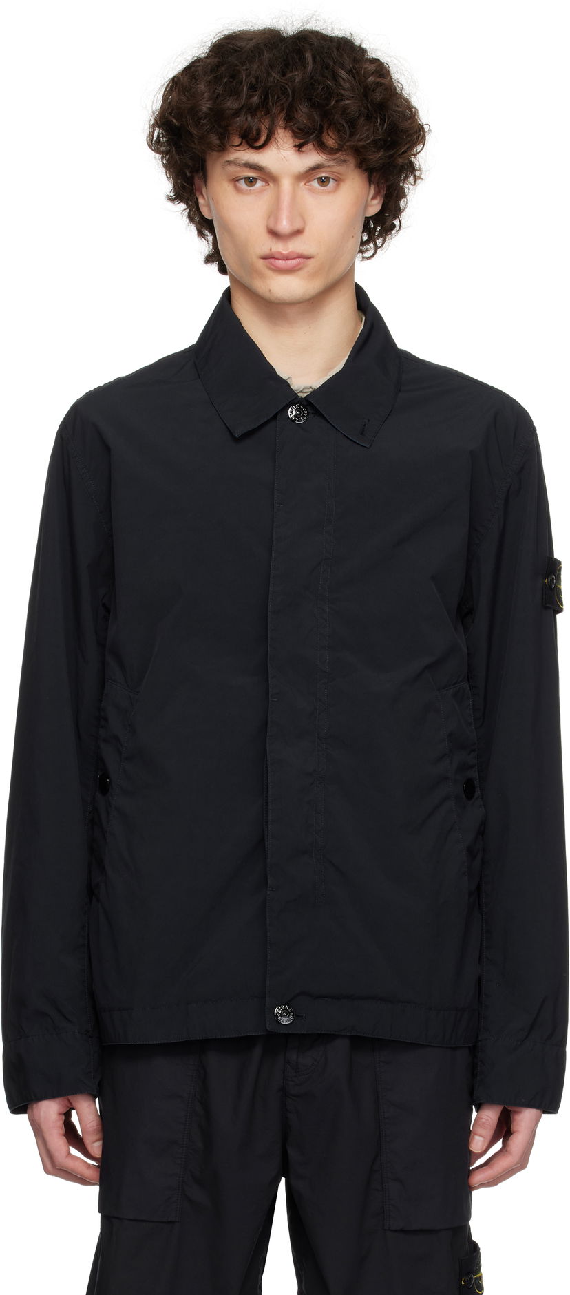 Vjetrovka Stone Island Stone Island Light Compact Touch Poly-TC Jacket Crna | K1S15 4100025 S0042