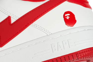 Tenisice i cipele BAPE Bape Sta OS #2 White/Red Bijela | 1K20-191-314-RED, 4