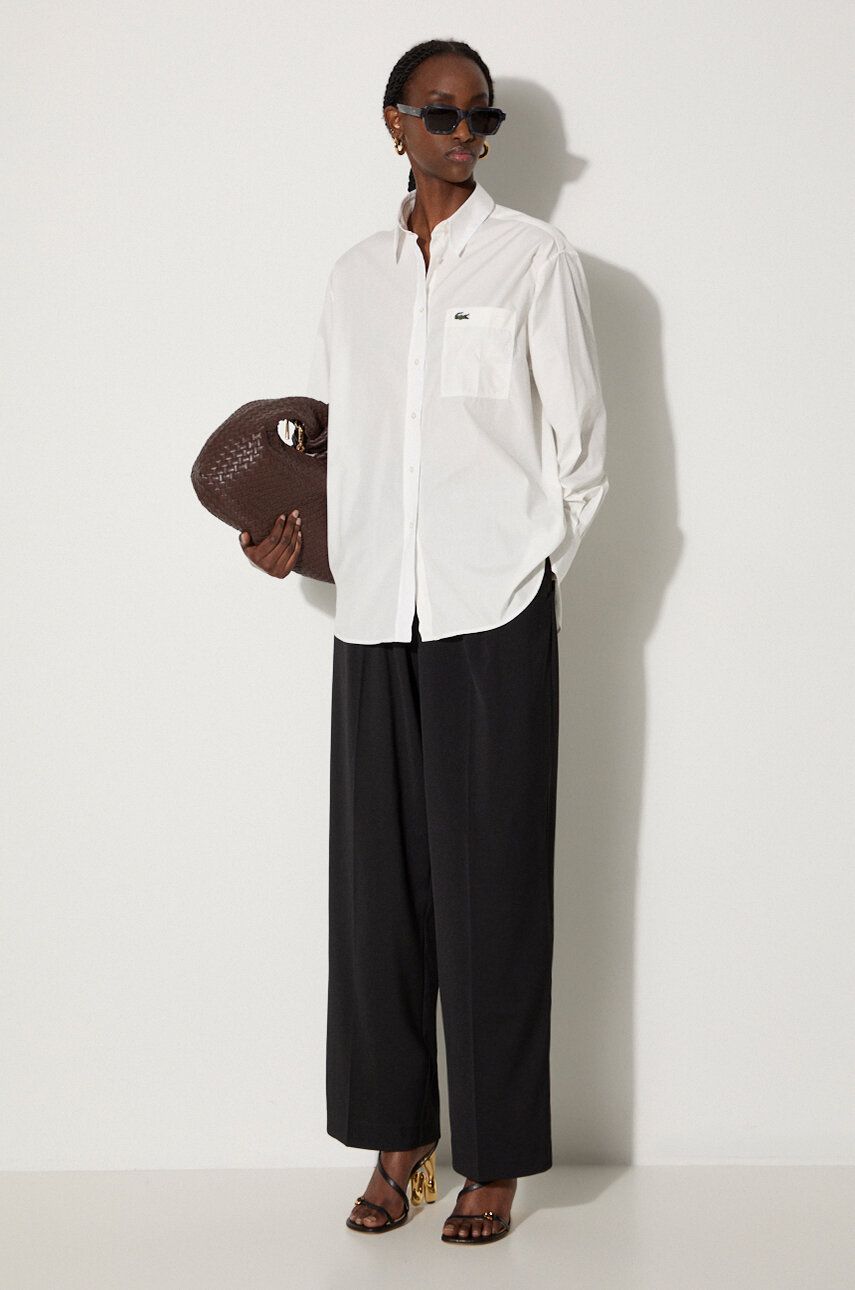 Košulja Lacoste Relaxed Fit Shirt Bijela | CF7706, 1