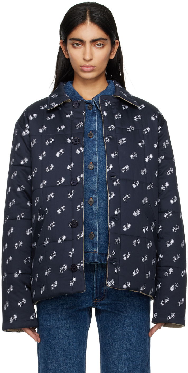 Jakna A.P.C. Lenny Reversible Jacket Tamnoplava | COGWN-M02886